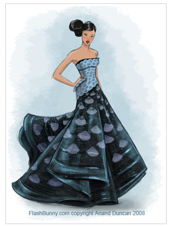 Anand Duncan - Fashionillustration for Christian Dior Fall 2008